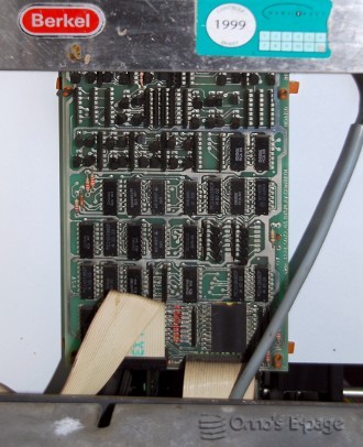 
     The display control board is visible from the user side.
     