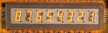Planar 7-segment calculator display