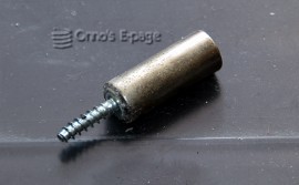 
      One screw with extension cylinder glued on. 