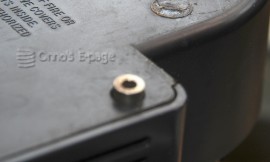 
      Remove remaining screws after glueing extension on.