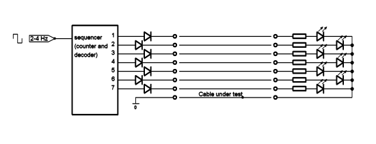 sequencer with 7 LEDs