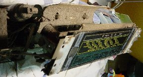 
     The radio was very dusty
    